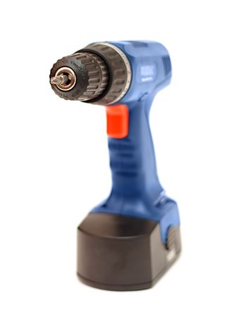 drill on a white backgroundの写真素材