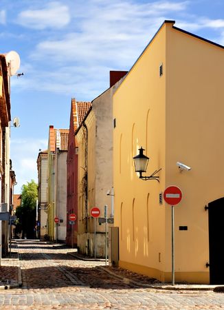 old streets of Vilniusの写真素材