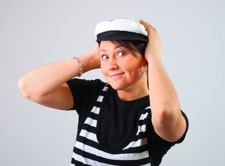 Portrait of a beautiful young womanの写真素材