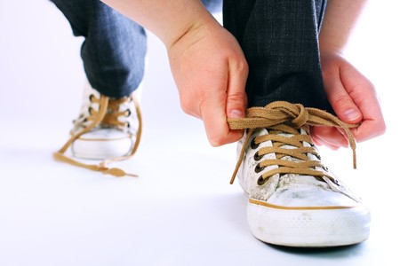 shoes on a white backgroundの写真素材