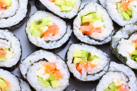 Japanese sushi , traditional japanese foodの写真素材