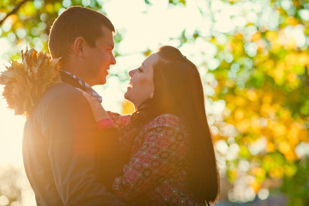 Couple in park