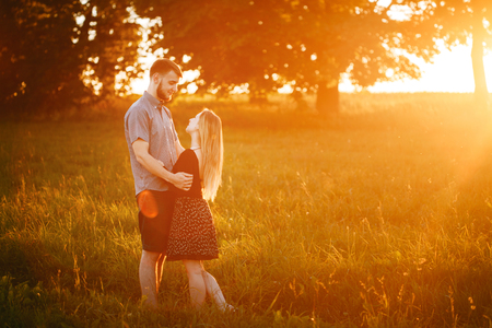 Romantic love story of Young couple.の写真素材