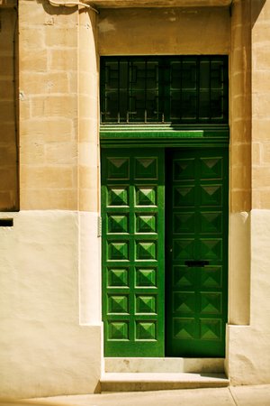 Traditional Maltese door, Malta, Europeの写真素材