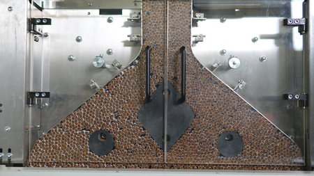 Cigarettes production line in a tobacco inductry factoryの写真素材