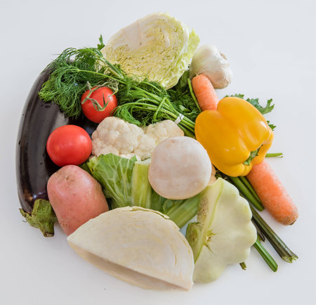 Vegetables isolatedの写真素材
