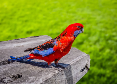 Crimson Rosella Parrotの写真素材