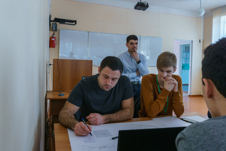Millerovo/ Rostov region/ Russia - 31 March 2018: Workshop in the city of Millerovo with young...
