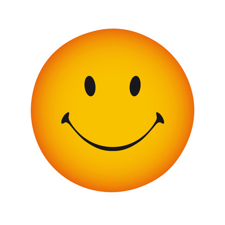 Smile happy face. Face smile icon vector illustration, flat design styleのイラスト素材