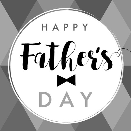 Happy Fathers Day calligraphy gray banner. Happy father`s day vector lettering backgroundのイラスト素材
