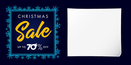 Elegant Christmas sale banner design.のイラスト素材