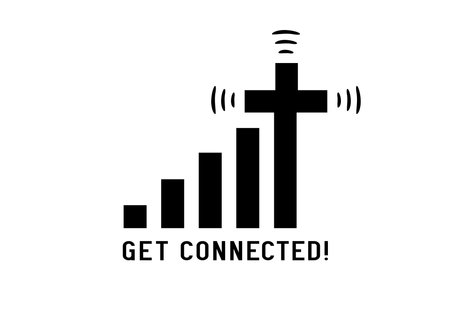 Get Connected to Christ, Christian Bible quote. Connect to God, the password is prayer, christian design gift t-shirt.のイラスト素材