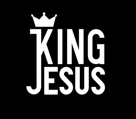 King Jesus, christian t-shirt design. Hoodie design for youth camp or junior service in church. Vector illustrationのイラスト素材