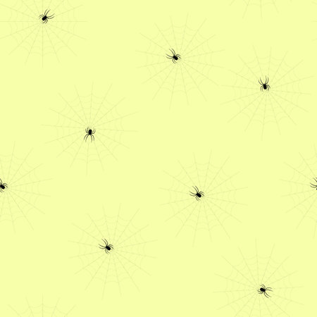 spider web seamless pattern. Vector background. Black and white.のイラスト素材