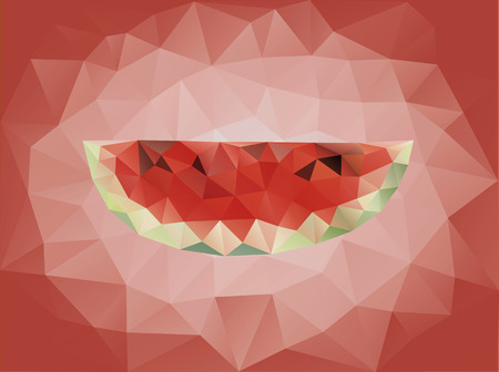 watermelon backgroundのイラスト素材