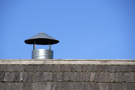 The stream of fresh air acts from a roofの写真素材