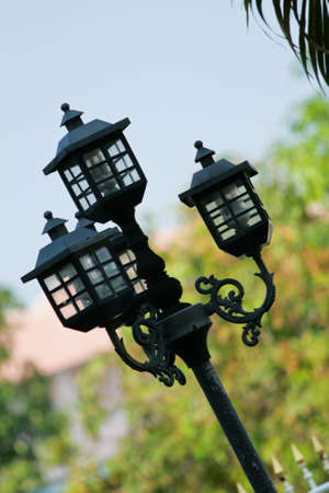 garden lampの写真素材