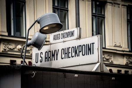 Checkpoint Charlie Berlinのeditorial素材