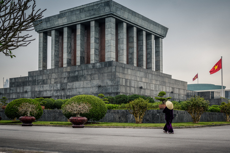 Ho Chi Minh Mausoleum Hanoi Vietnamのeditorial素材