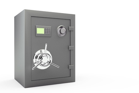 illustration of safe over white background.の写真素材