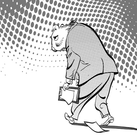 Happy Groundhog Day. Lettering greeting. Sad Groundhog vector illustration.のイラスト素材