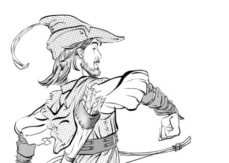 Heroes of medieval legends.のイラスト素材