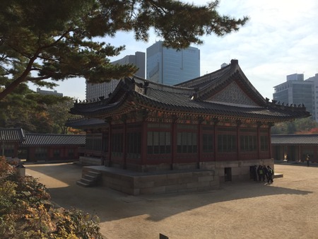 Large national Korean houseのeditorial素材