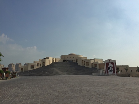 the Road and the staircase leading to the historical Museumのeditorial素材