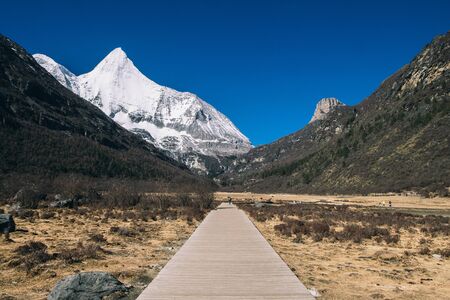 beautiful landscapes in Yading Nature Reserveの写真素材