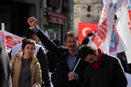 Teachers  protest in Ä°stanbul   のeditorial素材