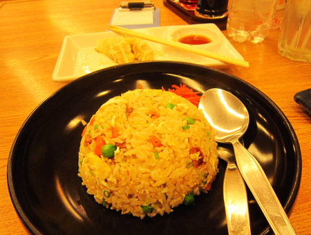 Main dish and check bill                               の写真素材