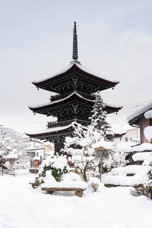 Hida Kokubunji Temple Pagoda in Takayama.のeditorial素材