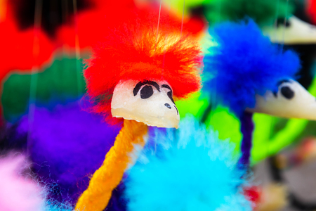 Colourful of ostrich dolls.の写真素材