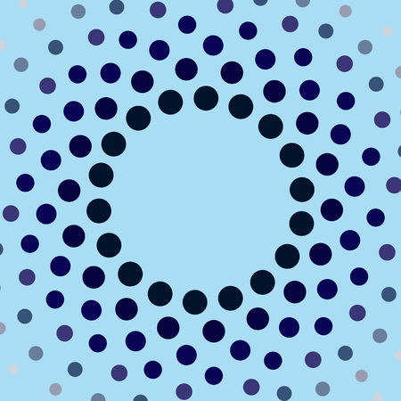 Blue circles frame. Vector illustrationのイラスト素材