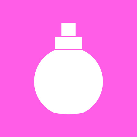 Makeup perfume pink icon. Vector illustrationのイラスト素材