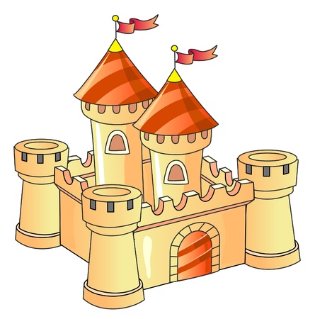 fantasy castle; old architecture; kingdomのイラスト素材