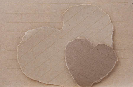 two heart notepad paper の写真素材