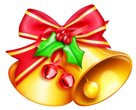 Illustrated Christmas Bellsの写真素材