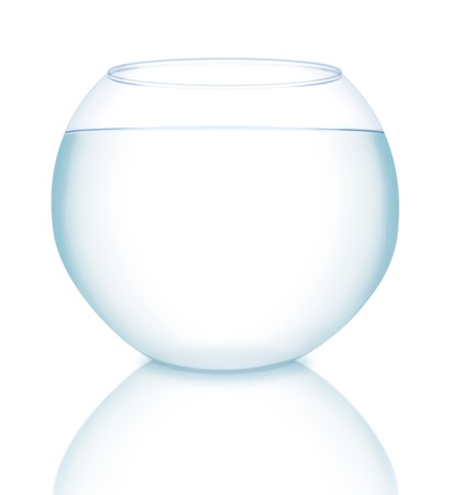 Empty Fish Bowl Illustrationの写真素材