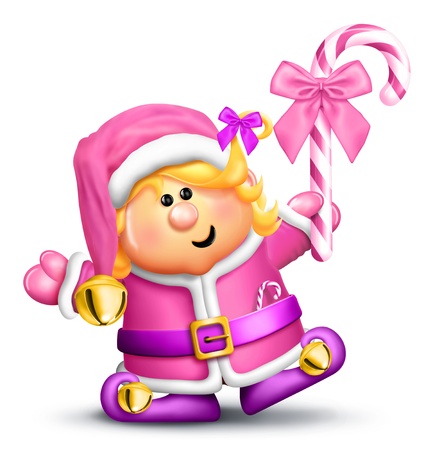 Whimsical Cartoon Girl Elfの写真素材