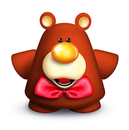 Whimsical Cartoon Teddy Bearの写真素材