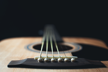part of the guitar, neck, a grey and black background, beautifully, elegantly
