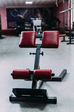 simulator for cherry hyperextension in the gymの写真素材
