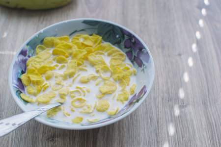 Cornflakes in a bowl