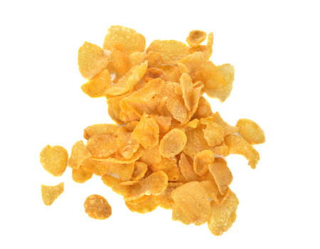 Cornflakes isolated on white background