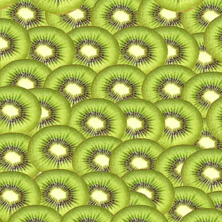 Kiwi slice isolated on  backgorundの写真素材