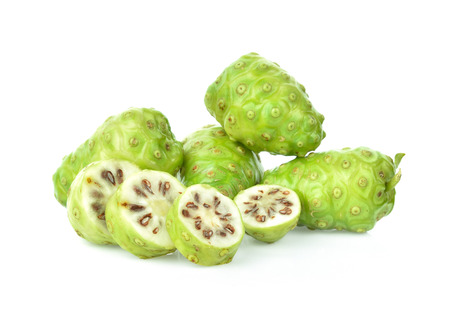 Great morinda isolated on white backgroundの写真素材