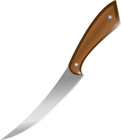  knife isolated on white backgroundのイラスト素材