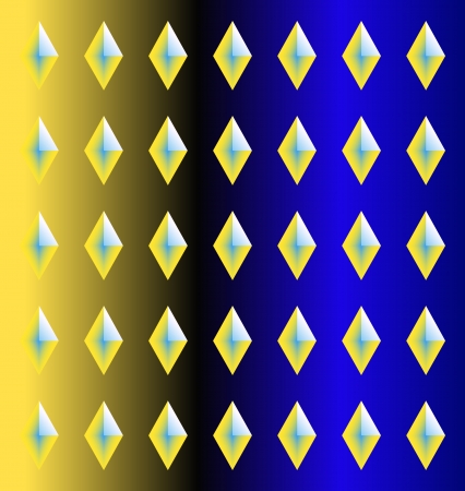 Seamless  pattern with yellow and blue rhombusesのイラスト素材