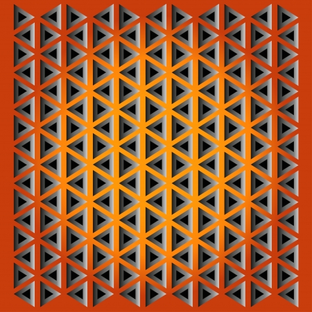 texture from triangles with opening on  orange backgroundのイラスト素材